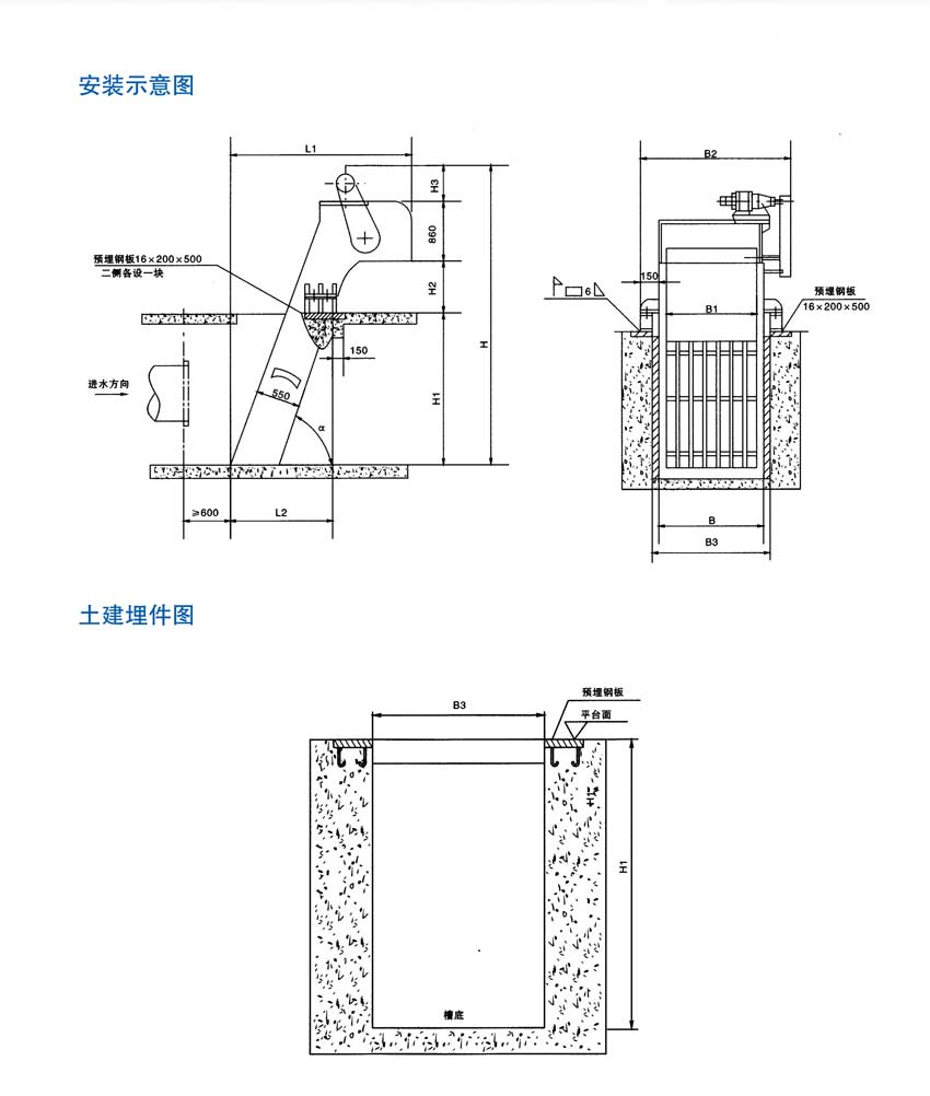 回轉式格柵清污機安裝示意圖.jpg